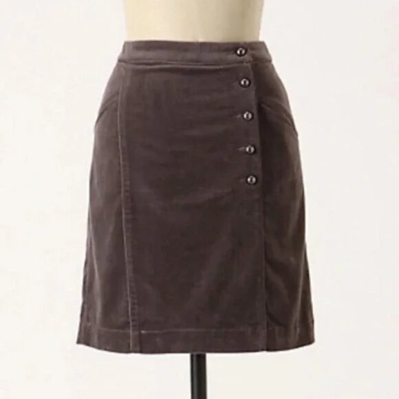 Anthropologie Cartonnier Finishing School Corduroy Mini Skirt 4 - Picture 1 of 9